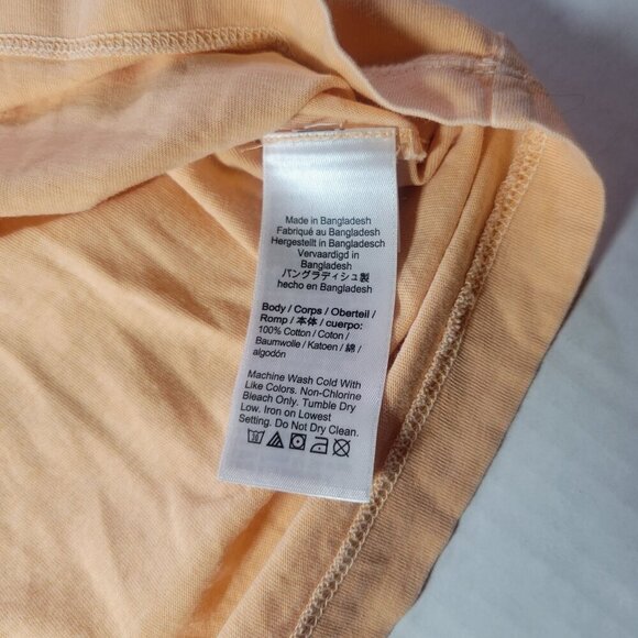 J.Crew Mens Peach Broken-In Slim T-Shirt 100% Cotton Casual Crewneck Size S - Picture 4 of 7